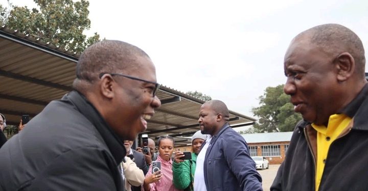 Gauteng Premier Shares Photos of President Ramaphosa Engaging With ANC Branch