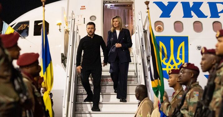 Zelensky Arrives in South Africa Amid Planned MK Party Protest