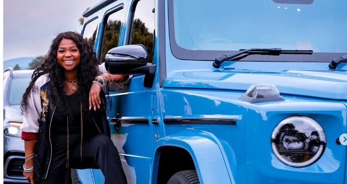 Mpho Maboi Turns Heads with Luxury Mercedes-Benz G-Class Electric SUV