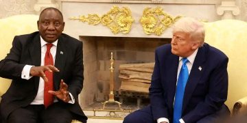 President Cyril Ramaphosa Faces Criticism After Appearing With Former U.S. President Donald Trump