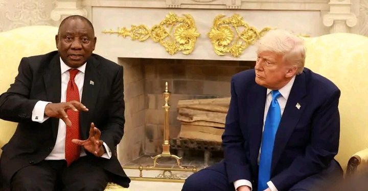 President Cyril Ramaphosa Faces Criticism After Appearing With Former U.S. President Donald Trump