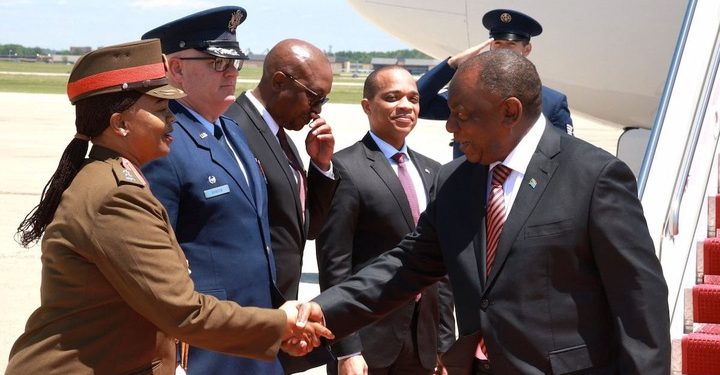 South African President Arrives in Washington to Mend Ties and Strengthen Trade Relations