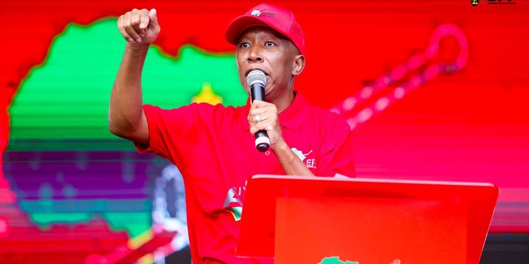 Malema Brands Ramaphosa “Butcher of Marikana” in Fiery Workers’ Day Address