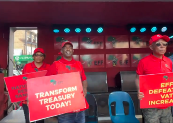EFF Stages Dramatic Treasury Protest in “Economic War” Against VAT and Austerity