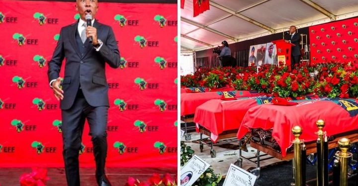 Malema Faces Backlash for Singing “Kill The Boer” at EFF Members’ Funeral