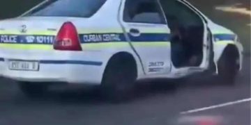 KZN Police Officer Faces Disciplinary Action After Driving Doorless SAPS Vehicle
