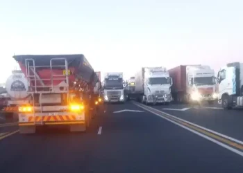 N3 Freeway Shut Down Near Warden as Truck Drivers Protest Over Foreign Employment