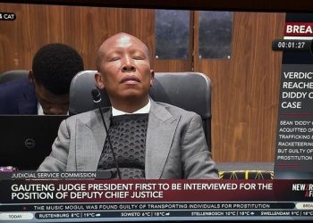 “Malema’s Closed Eyes Spark Debate During Judicial Interview”