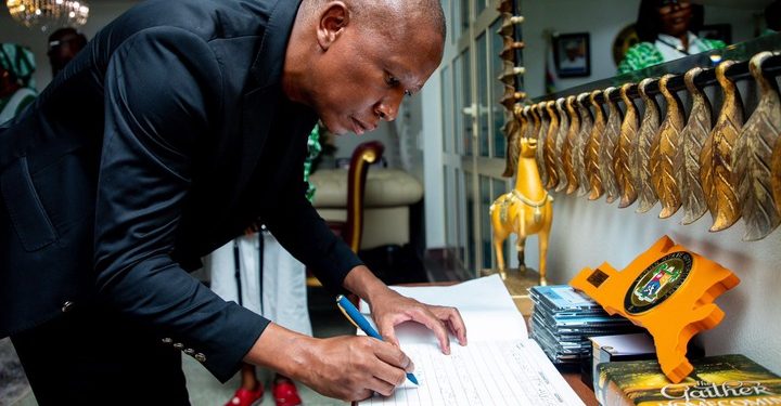 Julius Malema’s Official Visit to Lagos Governor’s House Highlights Diplomatic Ties