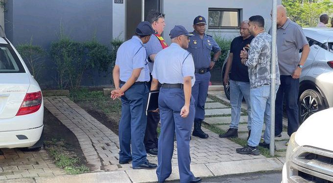 Mkhwanazi Spotted At A Crime Scene Where Two Criminals Were Killed This Morning