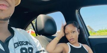 Ntandokazi is seen with another man in a car following her reported breakup with TikToker Bash