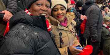 Photo of Herman Mashaba and Wife in London During Arsenal Vs Liverpool Got People Talking Online