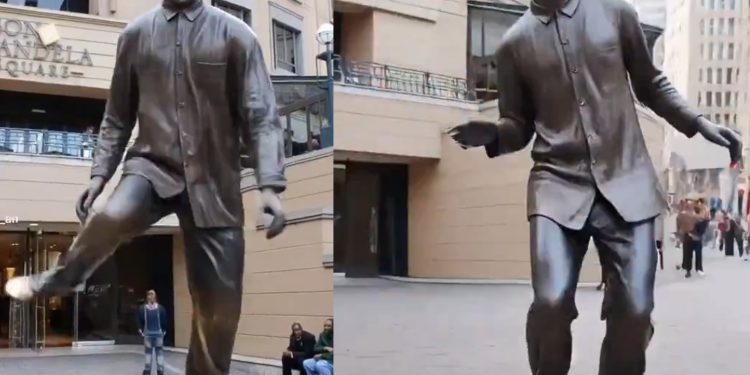 AI Video Shows Mandela Statue Dancing to Amapiano in Johannesburg