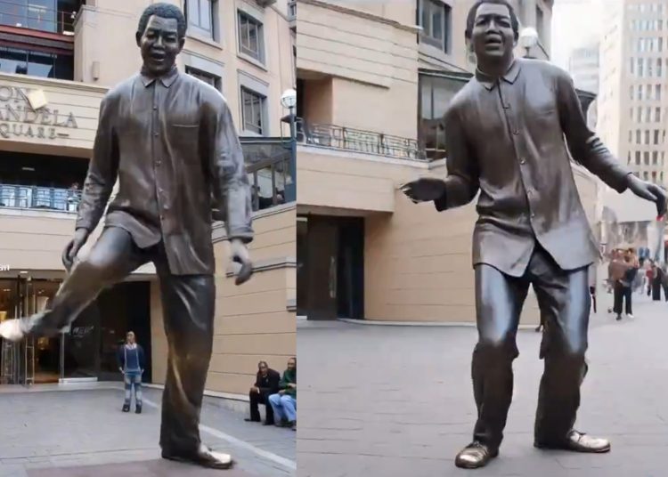 AI Video Shows Mandela Statue Dancing to Amapiano in Johannesburg