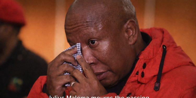 Julius Malema Mourns As EFF Leaders Rush To Comfort Him Following Family Tragedy