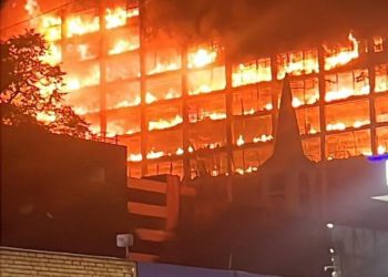 Botha Sigcawu Government Building in Mthatha Engulfed in Flames