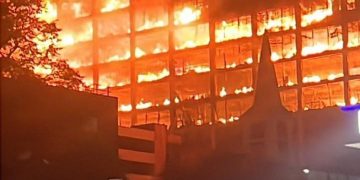 Botha Sigcawu Government Building in Mthatha Engulfed in Flames