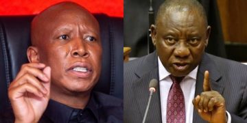 Amid global leadership changes, a user urged the US to target Ramaphosa and Julius Malema
