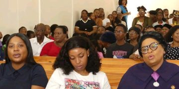 Nomvula Mokonyane Makes Public Appearance with Her Daughter at Kagiso Church Service