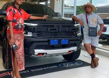 Maskandi artist Mthandeni SK showcase his livestock after buying a R1,3 million Ford Raptor