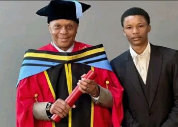 Rare photo of Doctor Khumalo with his son Diego surfaces online