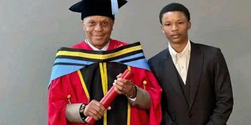 Rare photo of Doctor Khumalo with his son Diego surfaces online