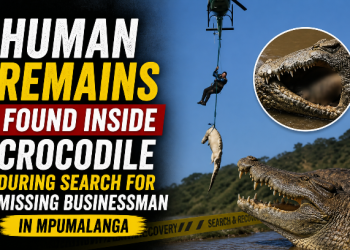Human remains found inside crocodile during search for missing businessman in Mpumalanga