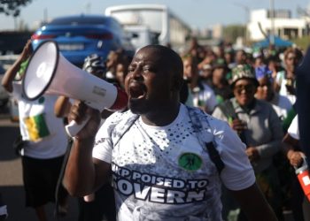 MK Party supporters gather in Durban for protest against corruption and foreigners