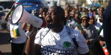 MK Party supporters gather in Durban for protest against corruption and foreigners