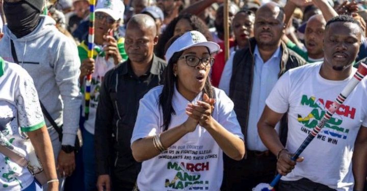 March and March Members Chase MK Party Supporters Away During Durban Protest