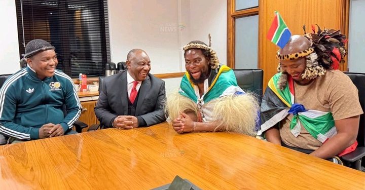 Cyril Ramaphosa Laughed With Phakelumthakathi And Ngizwe Mchunu in a Video From Their Night Meeting